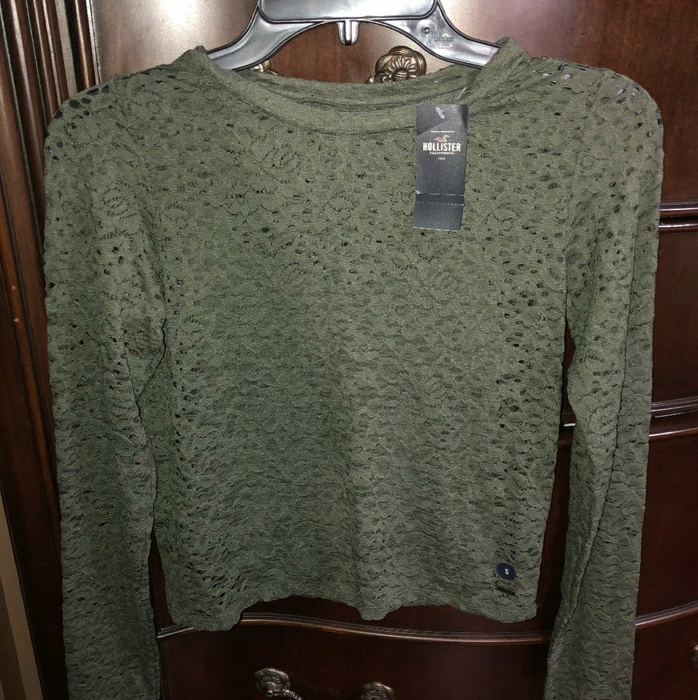 Hollister Army Green Shirr
